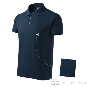 Malfini Cotton M MLI-21202 navy blue polo shirt (M)