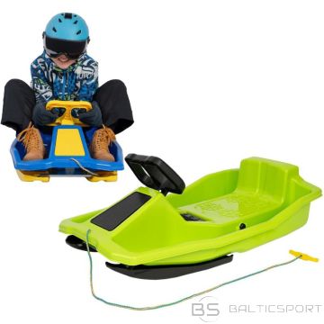 BS PLASTMASAS RAGAVAS AR BREMZI UN STŪRI, ZIEMAS VECĪTIS 97x53x25CM, ZAĻAS (N/A)