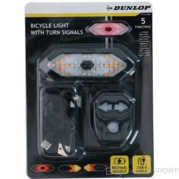 Dunlop ВЕЛОСИПЕДНЫЙ ФОНАРЬ ЗАДНИЙ СО СВЕТОДИОДНЫМ ИНДИКАТОРОМ С ЗАРЯДКОЙ ОТ USB