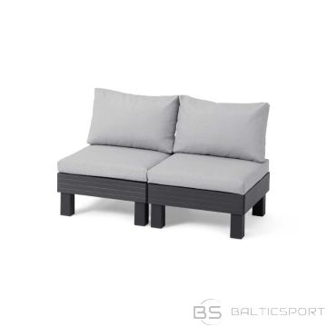 Keter Dārza dīvāns divvietīgs Elements 2 Seater pelēks/gaiši pelēks