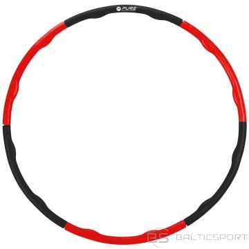 Pure2Improve Hula Hoop Black/Red, Foam, PP (Polypropylene)