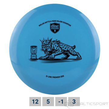 Discgolf DISCMANIA Distance Driver Q-LINE PREMIER DD3 Champions Cup 2026 Blue 12/6/-1/2