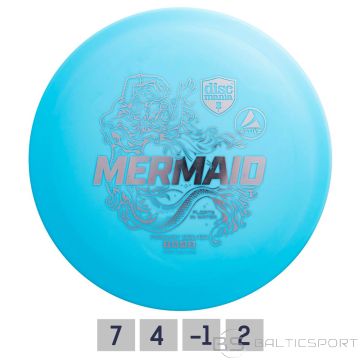 Discgolf DISCMANIA Fairway Driver MERMAID Active gaiši zila 7/4/-1/2