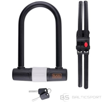 Black +  Decker U-LOCK BIKE LOCK 140X250mm BLACK &amp; DECKER