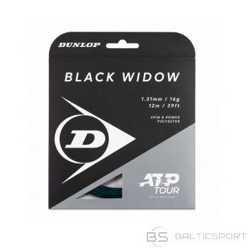 Strings for tennis racket DUNLOP BLACK WIDOW 16g/1.26mm 12m