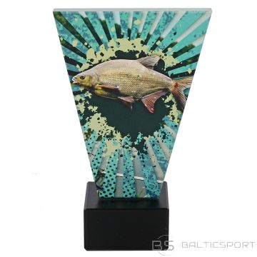 Tryumf Zvejas stikla trofeja / 15 cm