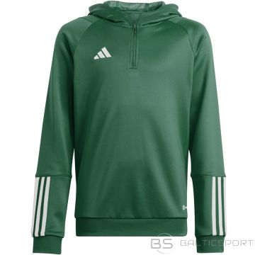 Bluza piłkarska adidas TIRO 23 C Hoodie Jr HU1357 / zielony / 152 cm