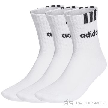 Adidas Polsterētas 3S Linear Qrt 3P zeķes HT3437 / Baltas / 40-42