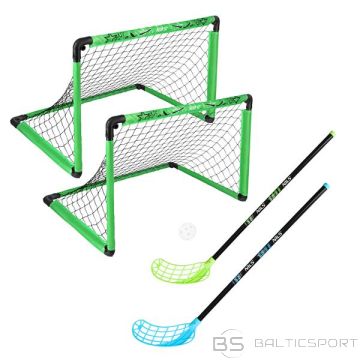 Nils BRH2522 UNIHOCKEY-SET 2 HOCKEY-TOR + 2 SCHLÄGER + 2 BÄLLE