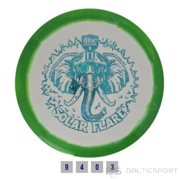 Discgolf DISCMANIA Fairway Driver S-LINE FD3 SOLAR FLARE White/Green 9/4/0/3