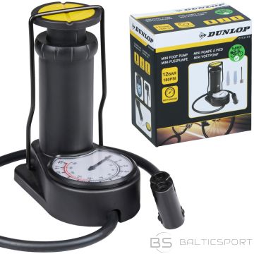Dunlop FOOT BICYCLE PUMP WITH PRESSURE GAUGE