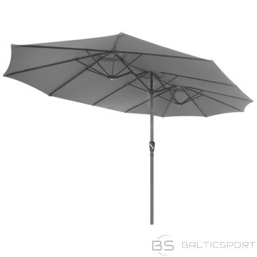 GARDEN UMBRELLA XXXL 2.7x4.6M GRAY SASKA GARDEN (N/A)
