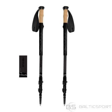Spokey Zodiac trekinga nūjas 105-135 cm trīs segmentu SPK-944817 (105-135cm)