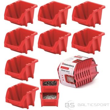 Kistenberg BINEER ĪSO DARBNĪCAS KONTEINERU KOMPLEKTS 8 GAB. SARKANS (N/A)