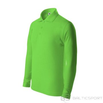 Malfini Pique Polo LS Jr polo krekls MLI-24192 zaļš ābols (158 cm/12 lati)