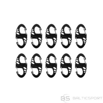 BS Набор карабинов Mil-Tec S-Hook – черный (N/A)