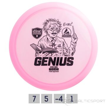 Disks / DISCMANIA Fairway Driver PREMIUM GENIUS 7/5/-4/1 Pink