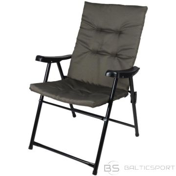 Saska Garden FOLDABLE GARDEN CHAIR 59X66X46/92CM WITH PILLOW, GRAY