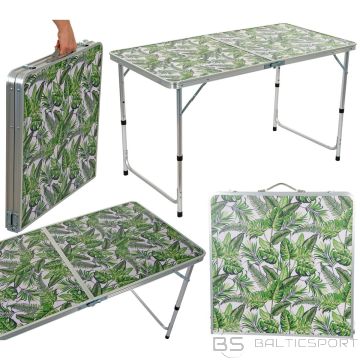 Enero Camp TŪRISTU SALOKAMAIS KEMPINGA GALDS 120X60X54.5/70CM DŽŪNGLI
