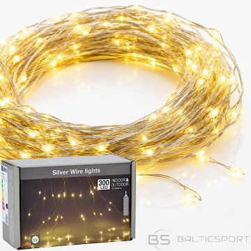 Koopman Ziemassvētku eglītes lampiņas, kaskādes formas ūdenskritums, 300 LED silti baltas
