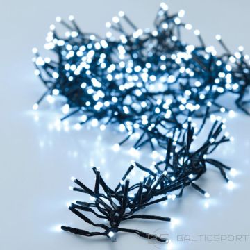 Christmas Decoration Ёлочная гирлянда на 3000 светодиодов с таймером, холодный белый свет