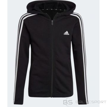 Sweatshirt adidas Essentials 3 Stripes Full-Zip Hoodie Jr. IC3634 (140 cm)