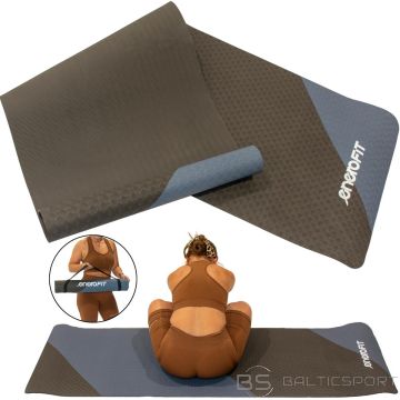 Enero Fit TPE YOGA AND FITNESS MAT ANTI-SLIP BLACK AND BLUE