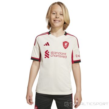Adidas Liverpool Stadium Away 2025/26 Jr Jersey JV6453 / White / 140 cm
