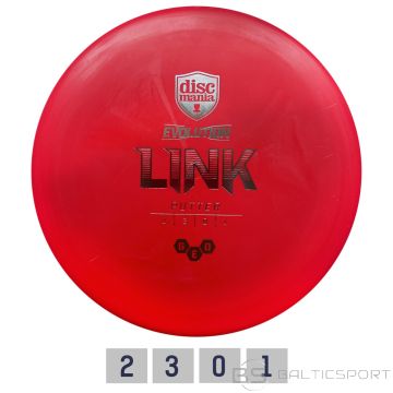 Discgolf DISCMANIA Putter GEO LINK Evolution red 2/3/0/1