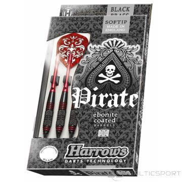 Дротики Softip HARROWS PIRATE 3x16gK красный