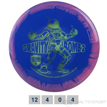 Discgolf DISCMANIA Distance Driver S-LINE HORIZON PD2 Gravity Bomb 2 Blue/Pink 12/4/0/4
