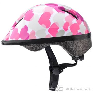 Bike helmet Meteor KS06 Hearts pink size S 48-52cm Jr 24819 (N/A)