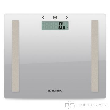 Salter 9113 SV3RAREU16 Compact Glass Analyser Bathroom Scales - Silver