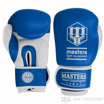 Leather boxing gloves MASTERS RBT-TRW 01210-02 (niebieski)