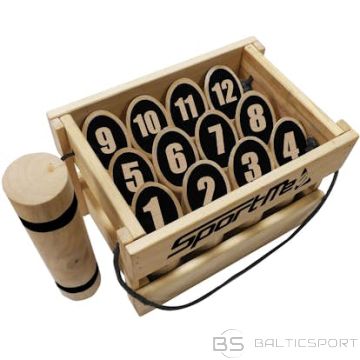 Dārza Spēle Viking Ciparu Kubb koka kastē Number Kubb wooden