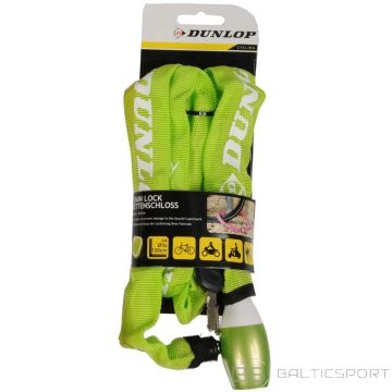 Dunlop BIKE LOCK CHAIN WITH LOCK 120CM LONG - GREEN