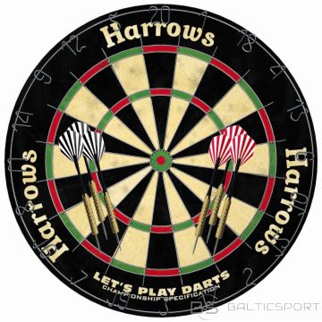 Šautriņu Dēlis (komplekts) / HARROWS LET'S PLAY DARTS GAME SET