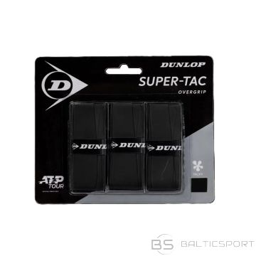 Tennis racket overgrip DUNLOP SUPER TAC 3pcs. black