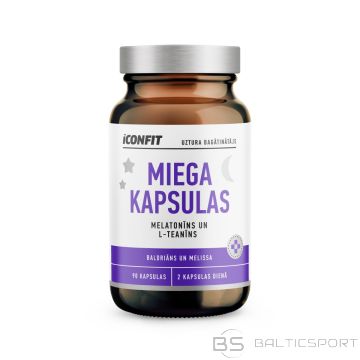 ICONFIT Miega kapsulas  ar melatonīnu  (90gab kapsulas) labam miegam / Sleep capsules