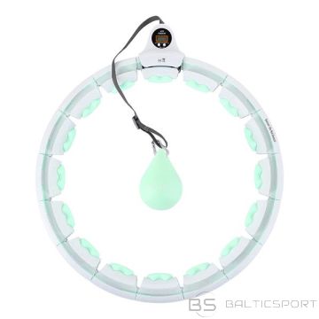 Массажный обруч хулахуп /HHW06 GREEN HULA HOOP С ВЕСОМ + СЧЕТЧИК