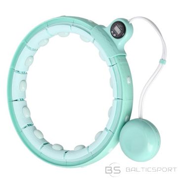 Массажный обруч хулахуп /FH02 GREEN HULA HOOP С ГРУЗОМ + СЧЕТЧИК