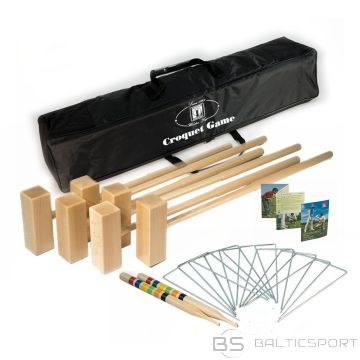 Londero Croquet Set 6 kroketa komplekts ar melnu poliestera somu (10266B)