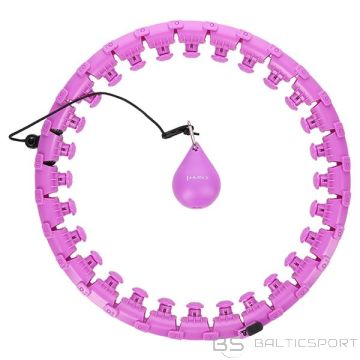 Массажный обруч хулахуп /HHW12 PLUS SIZE HULA HOOP ФИОЛЕТОВЫЙ С ГРУЗОМ