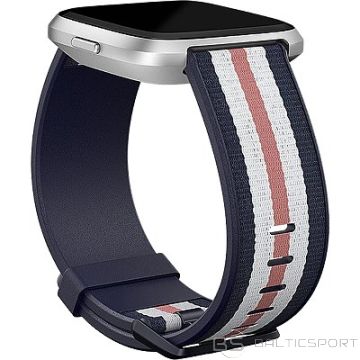 Fitbit  Versa-Lite Woven Hybrid Band, large, navy/pink