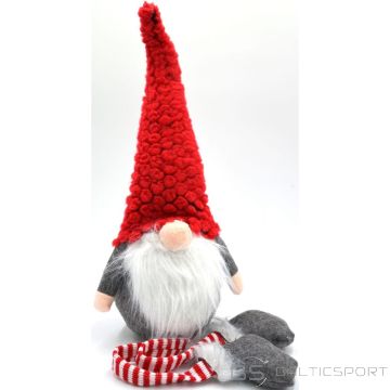 Saska Garden DECORATIVE gnome elf with red fur hat 50+25cm