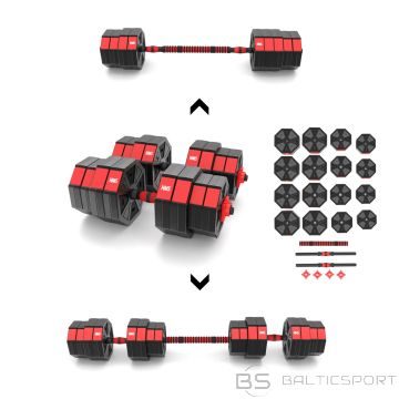 SGC40 Stienis un hanteles komplekts 40 kg HMS
