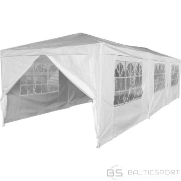 BS Dārza paviljona ēdināšanas telts PE 9x3M + 8 sienas balta (nav pieejama)