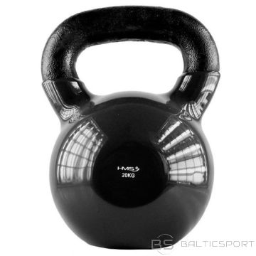 HMS Kettlebell gludeklis pārklāts ar vinila melnu KNV20 (-)
