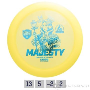 Discgolf DISCMANIA Distance Driver MAJESTY Active Premium Yellow 13/5/-2/2