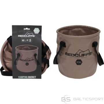 Redcliffs TOURIST BUCKET FOLDABLE ROUND WATER CONTAINER 10L BROWN